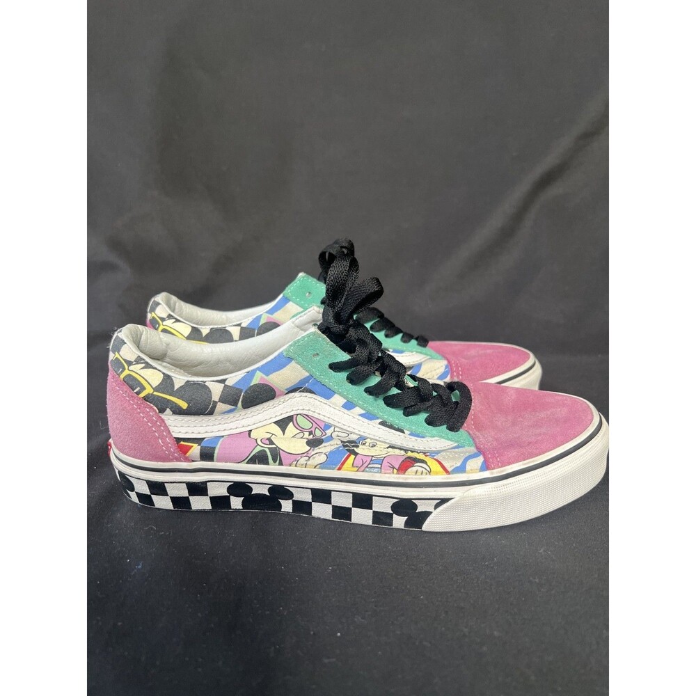 Vans X Disney Old Skool Shoes 80s Mickey Minnie Mouse Mens 7 Womens 8.5 - Picture 6 of 13